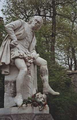 Shakespeares Statue im Ilmpark, Weimar